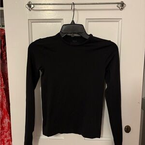 Skims Soft Smoothing Black Long Sleeve Top